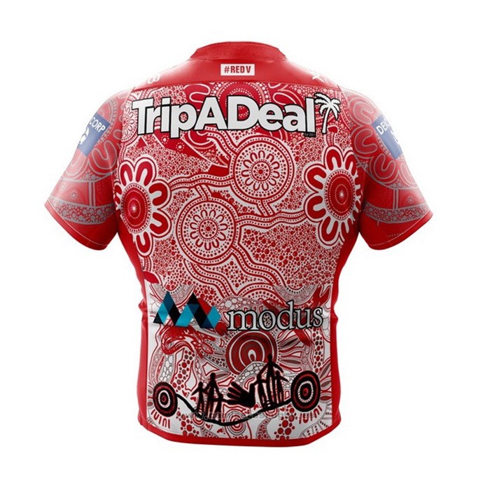 Camiseta St George Illawarra Dragons Rugby 2021 Indigena